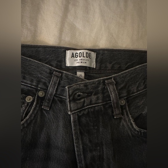 Agolde Jamie High Rise Grey Jean - Picture 9 of 9